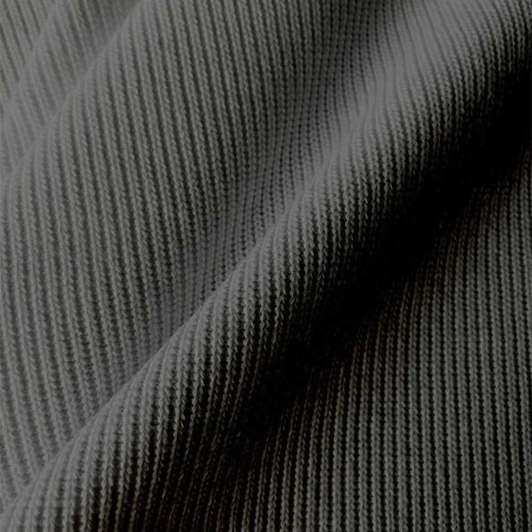 Tissu Maille Tricot Miloza uni Gris anthracite - Par 10 cm