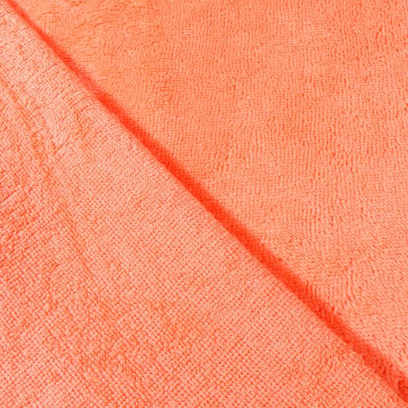 Coupon Tissu Micro Éponge Bambou Melon - Coupon de 50 cm
