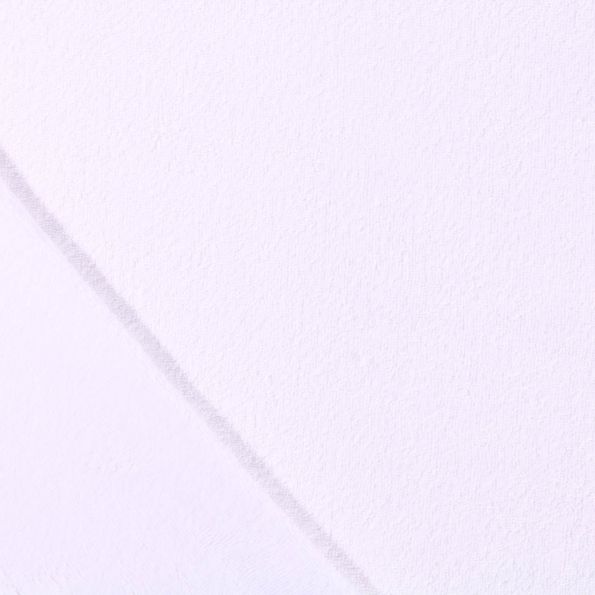 Coupon Tissu Micro Éponge Bambou Blanc - Coupon de 80 cm