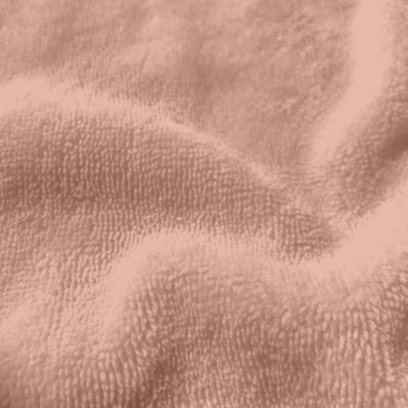 Tissu Micro Eponge Bambou Nolita uni beige rosé - Par 10 cm