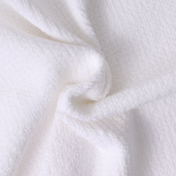 Tissu Nid d'abeille envers Eponge Beelyne Blanc - Par 10 cm