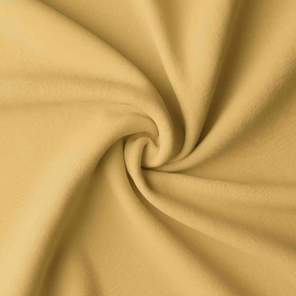 Tissu Coton enduit uni Jaune - Par 10 cm