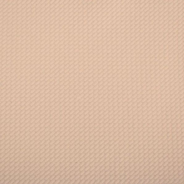 Tissu Velours Embossé   Nuvia uni Ecru - Par 10 cm