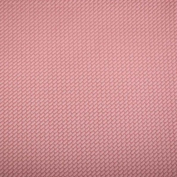 Tissu Velours Embossé   Nuvia uni Rose - Par 10 cm