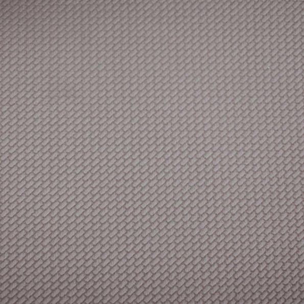Tissu Velours Embossé   Nuvia uni Gris - Par 10 cm