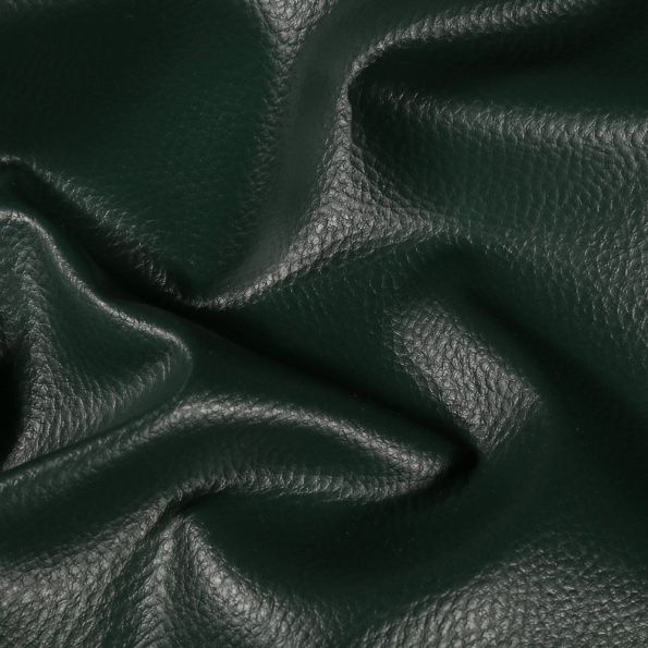Coupon Simili cuir d'ameublement uni Vert sapin - 50 x 70 cm