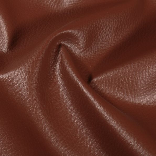 Coupon Simili cuir d'ameublement uni Marron - 50 x 70 cm