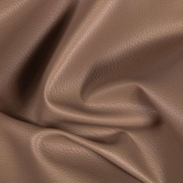 Coupon Simili cuir d'ameublement uni Taupe - 50 x 70 cm
