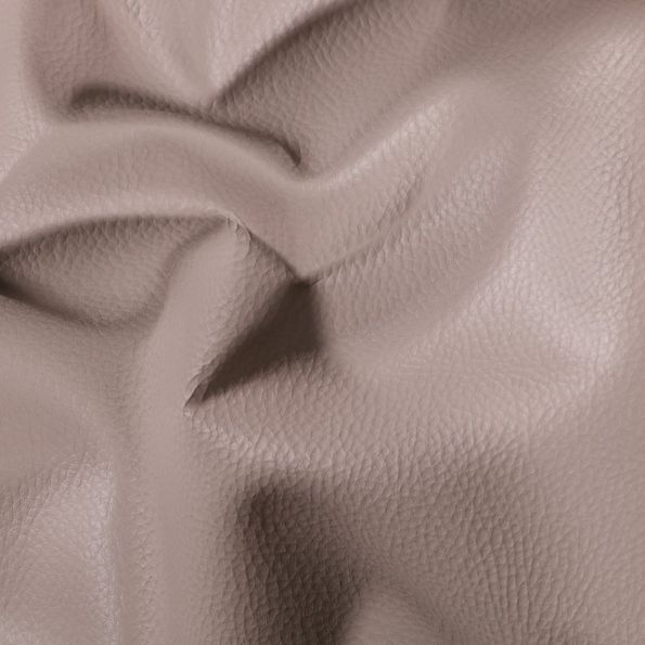 Coupon Simili cuir d'ameublement uni Gris pierre - 50 x 70 cm