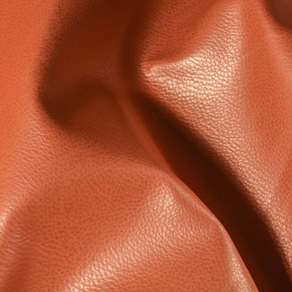 Coupon Simili cuir d'ameublement uni Cuivre - 50 x 70 cm