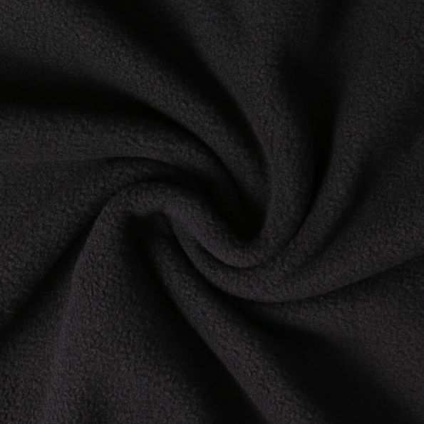 Tissu Polaire doux Grand Froid Noir - Par 10 cm
