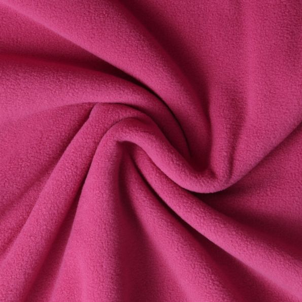 Coupon Tissu Polaire doux Grand Froid Rose framboise - Coupon de 30 cm