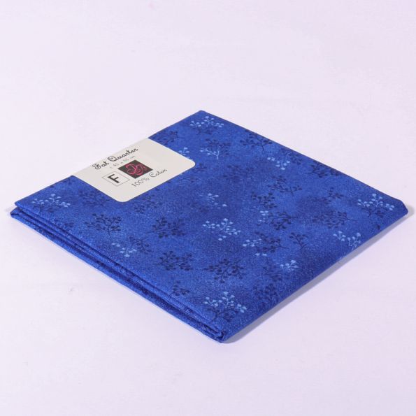 Coupon tissu Coton n°89 Bleu - 45 x 55 cm