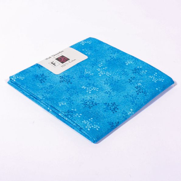 Coupon tissu Coton n°89 Bleu roi - 45 x 55 cm