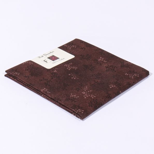 Coupon tissu Coton n°89 Marron - 45 x 55 cm