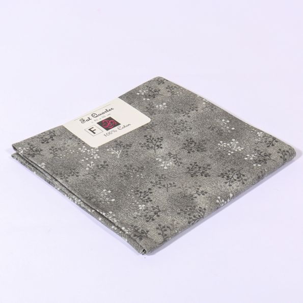 Coupon tissu Coton n°89 Gris - 45 x 55 cm