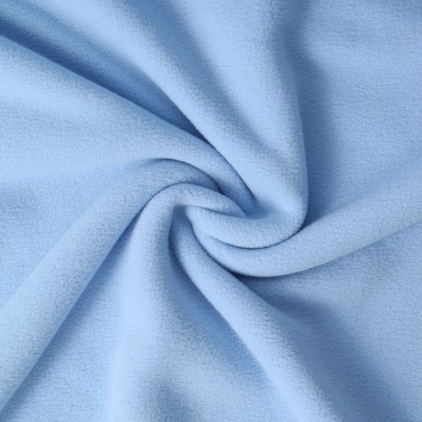 Tissu Polaire doux Grand Froid Bleu ciel - Par 10 cm