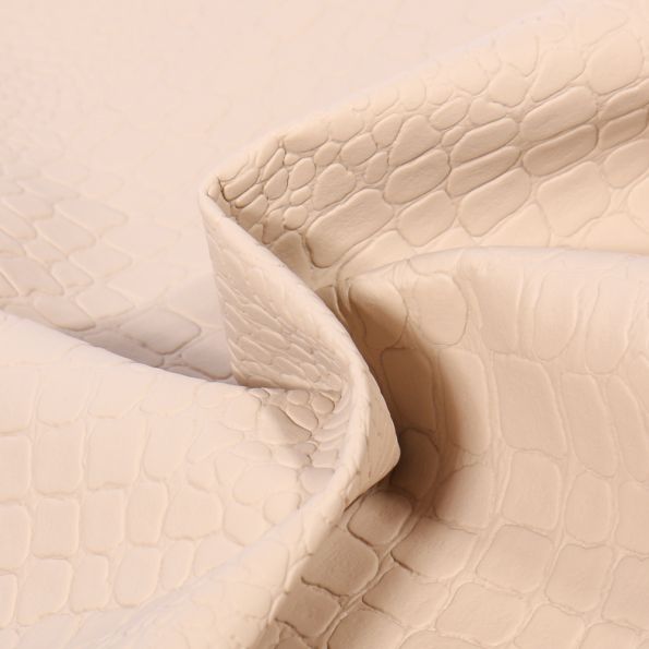 Coupon Simili cuir Croco mat Camel - 50 x 70 cm