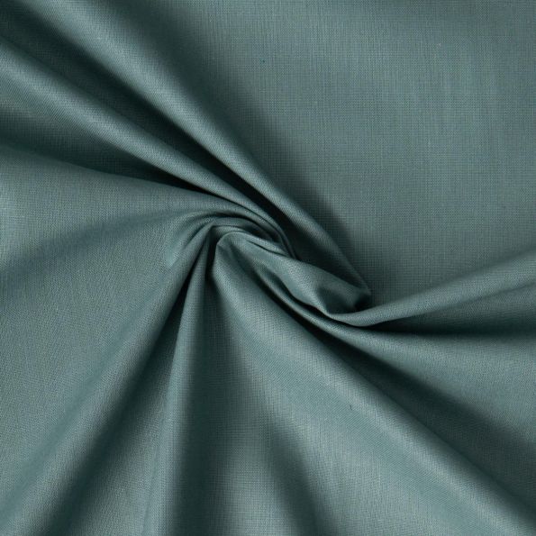 Tissu Coton uni Vert sauge - Par 10 cm