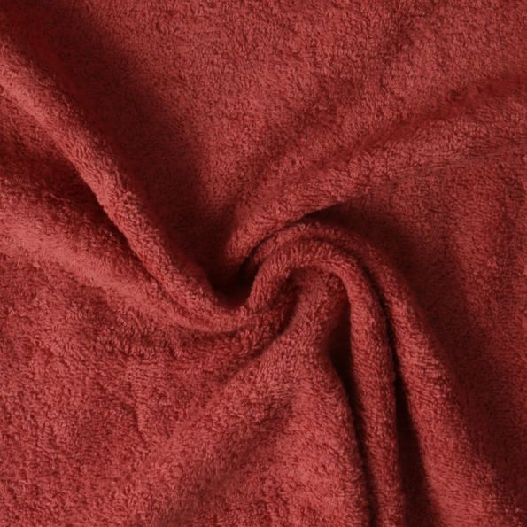 Tissu éponge Rubenia uni Cuivre - Par 10 cm