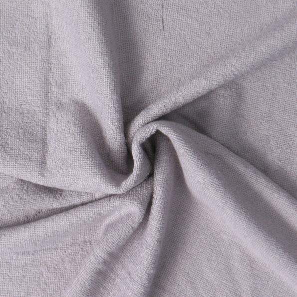 Tissu Micro Eponge Bambou Moélia uni Gris - Par 10 cm