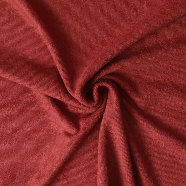 Tissu Micro Eponge Bambou Moélia uni Cuivre - Par 10 cm