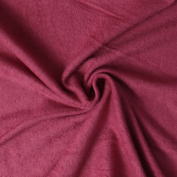 Tissu Micro Eponge Bambou Moélia uni Framboise - Par 10 cm