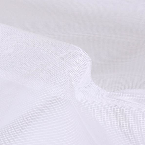 Tissu Moustiquaire rigide Blanc - Par 10 cm