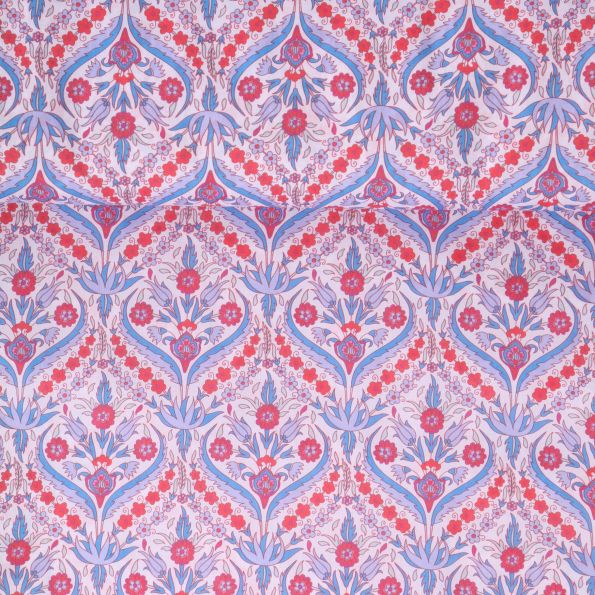 Tissu Coton imprimé indien Anaya sur fond Blanc - Par 10 cm