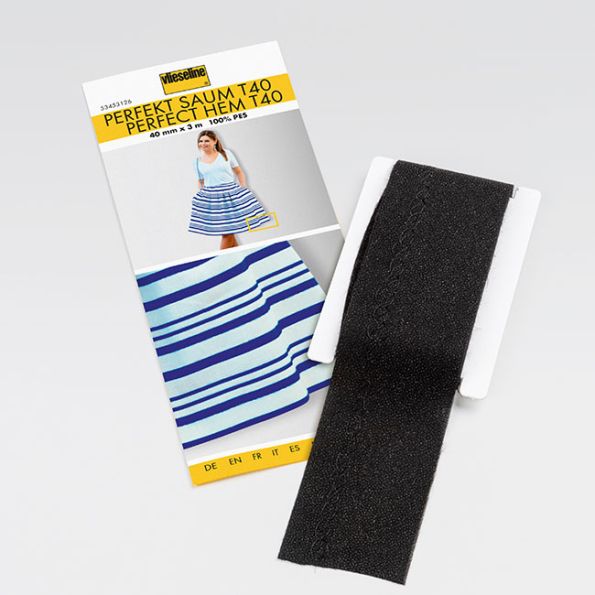 Bande Ourlet parfait Vlieseline Noir sans couture T40 - 40mm x 5m