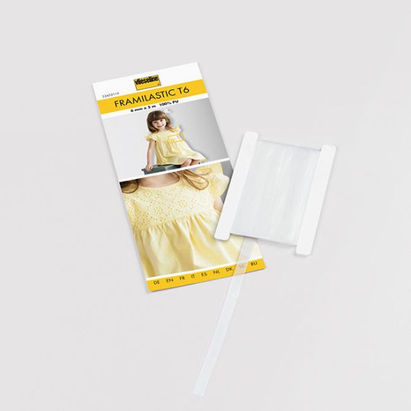 Bande Framilastic Vlieseline Transparent T6 - 6mm x 5m