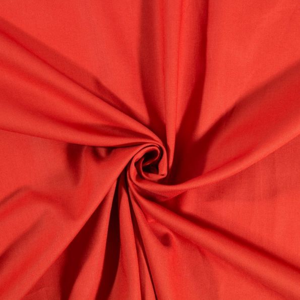 Coupon Tissu Coton uni Brique - Coupon de 100 cm