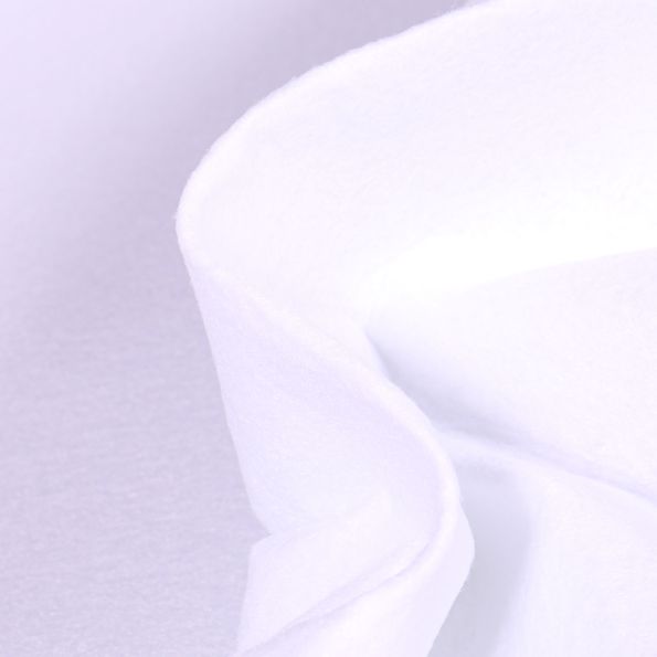 Coupon Tissu Feutrine 180 cm Blanc - Coupon de 200 cm