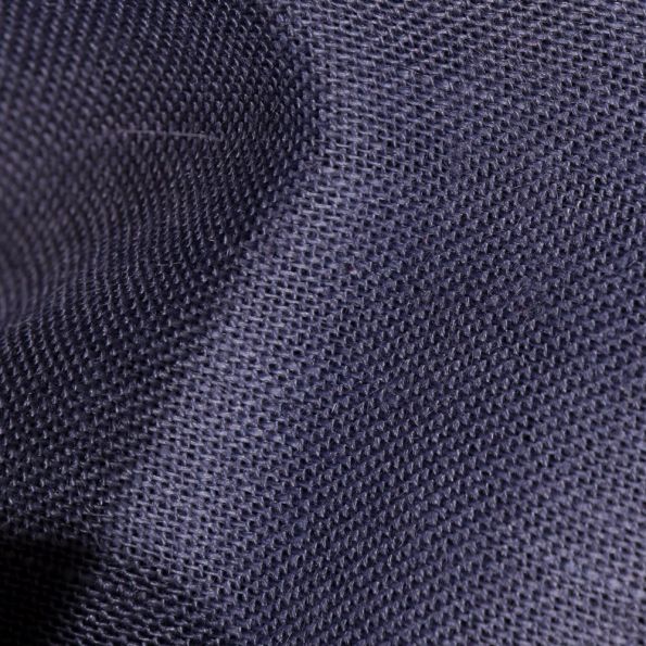 Toile de Jute uni Bleu denim - Par 10 cm