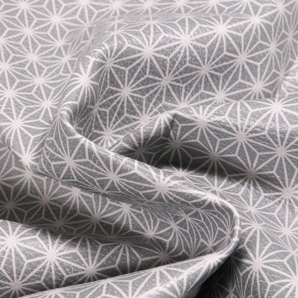 Tissu Simili cuir d'ameublement Casual Gris clair - Par 10 cm