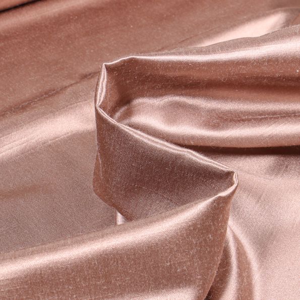 Tissu Taffetas d'ameublement Bombyx Rose poudré - Par 10 cm