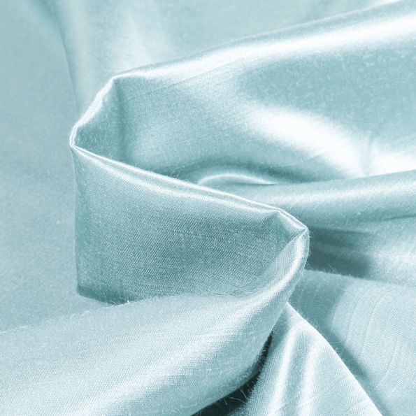 Tissu Taffetas d'ameublement Bombyx Bleu ciel - Par 10 cm