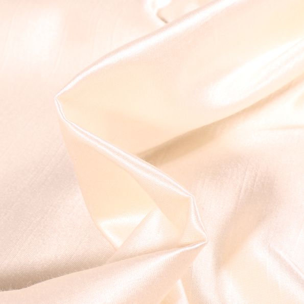 Tissu Taffetas d'ameublement Bombyx Ivoire - Par 10 cm