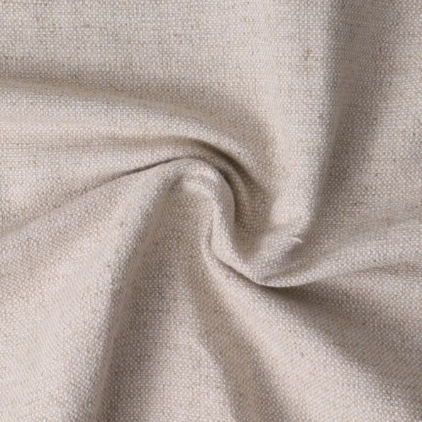Tissu Lin mélangé Solène uni Beige chiné - Par 10 cm