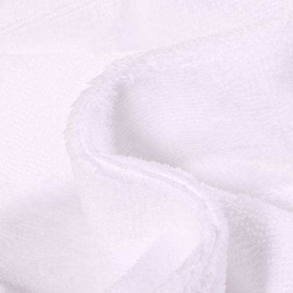 Tissu Micro Éponge Bambou uni Blanc - Coupon de 3 mètres