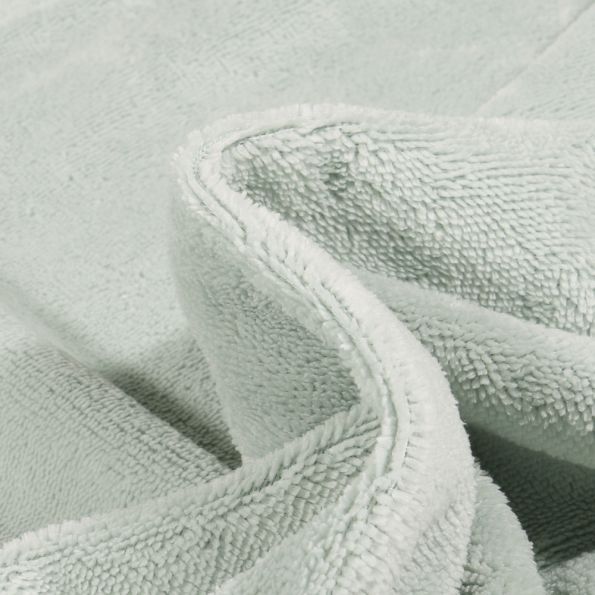 Tissu Micro Éponge Bambou uni Bleu céladon - Coupon de 3 mètres