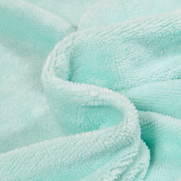 Tissu Micro Éponge Bambou uni Vert menthe - Coupon de 3 mètres