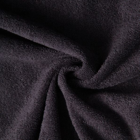 Tissu Eponge uni 400 g/m² Gris Anthracite - Coupon de 3 mètres