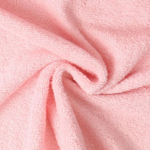 Tissu Eponge uni 400 g/m² Rose bébé - Coupon de 3 mètres