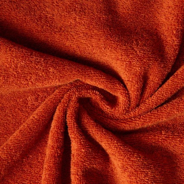 Tissu Eponge uni 400 g/m² Terracotta - Coupon de 3 mètres