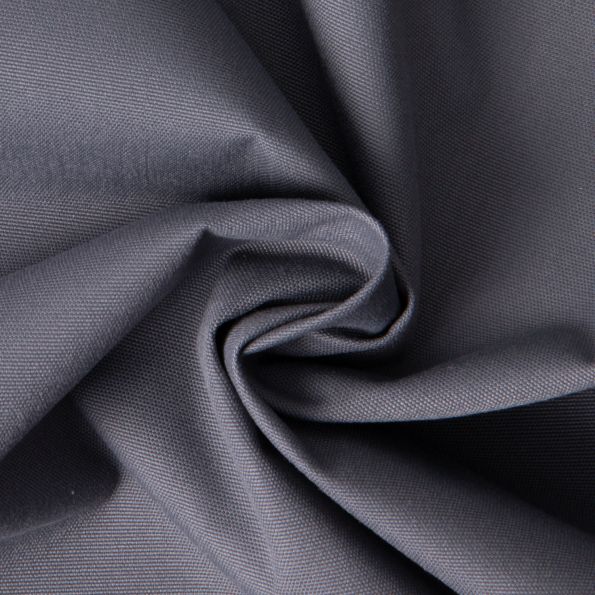 Tissu Imperméable spécial extérieur intensif uni Gris anthracite - Par 10 cm