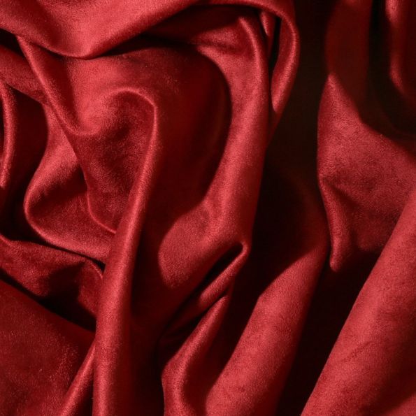 Tissu Suédine d'ameublement Bordeaux - Par 10 cm
