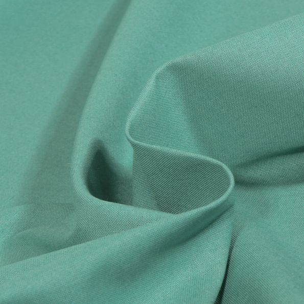 Coupon Tissu Coton uni Bleu agathe - Coupon de 300 cm