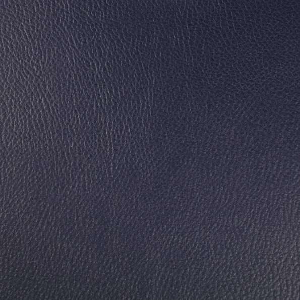 Coupon Simili cuir d'ameublement uni Bleu marine - Coupon de 30 cm