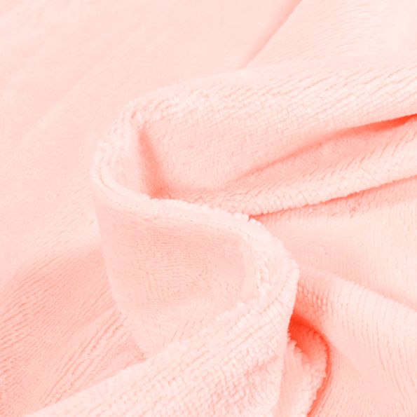 Tissu Micro Éponge Bambou Téa Rose bébé - Coupon de 30 cm